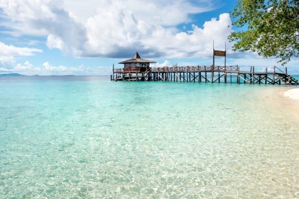 A beautiful scene of one of Sabah's beaches.
