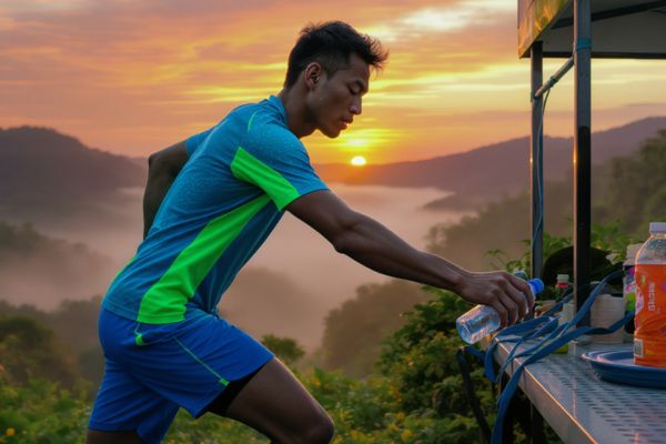 Never skip a water station. Hydration keeps you steady in the Sabah heat.